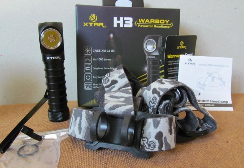 Налобный Г-образный фонарь Xtar H3 Warboy