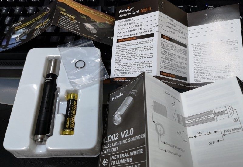 Карманный фонарь Fenix LD02 v2.0